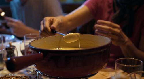 Fondue is a typical meal on the refuges in Switzerland&#160;-&#160;<i>Photo:&#160;Tim Charody</i>
