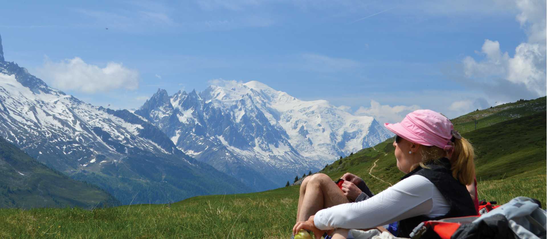 Enjoying the stunning scenery as we trek towards Mont Blanc | Erin Williams