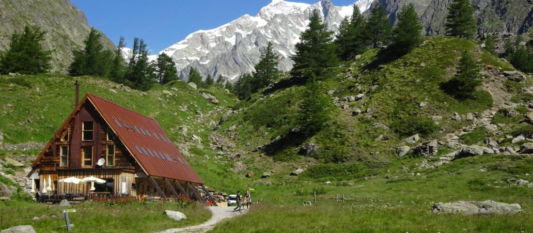 Staying in traditional mountain huts or refuges are a highlight for many when walking in the Mont Blanc region