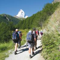Trekkers on our Matterhorn Circuit trip | Sarah Higgins
