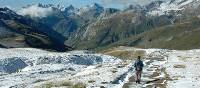 Coming off the Col de la Seigne pass, walkers get great views down to the valley below |  <i>Philip Wyndham</i>