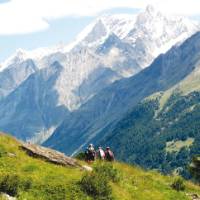 Hikers in the Zermatt Valley, Switzerland | Sarah Higgins