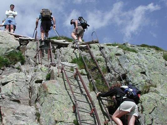 The ladders of the Tour du Mont Blanc