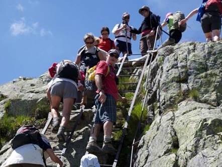 The ladders of the Tour du Mont Blanc