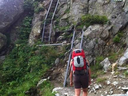 The ladders of the Tour du Mont Blanc