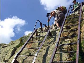 The ladders of the Tour du Mont Blanc