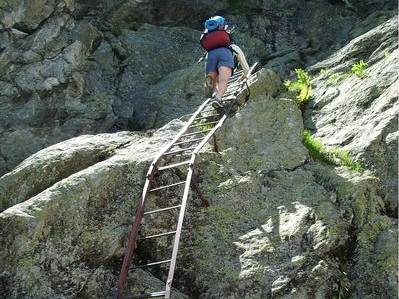 The ladders of the Tour du Mont Blanc