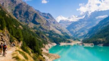 Exploring Moulin Lake on the Aosta Alta Via 1 Guided Walk
