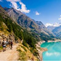 Exploring Moulin Lake on the Aosta Alta Via 1 Guided Walk
