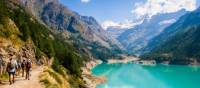 Exploring Moulin Lake on the Aosta Alta Via 1 Guided Walk
