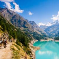 Exploring Moulin Lake on the Aosta Alta Via 1 Guided Walk
