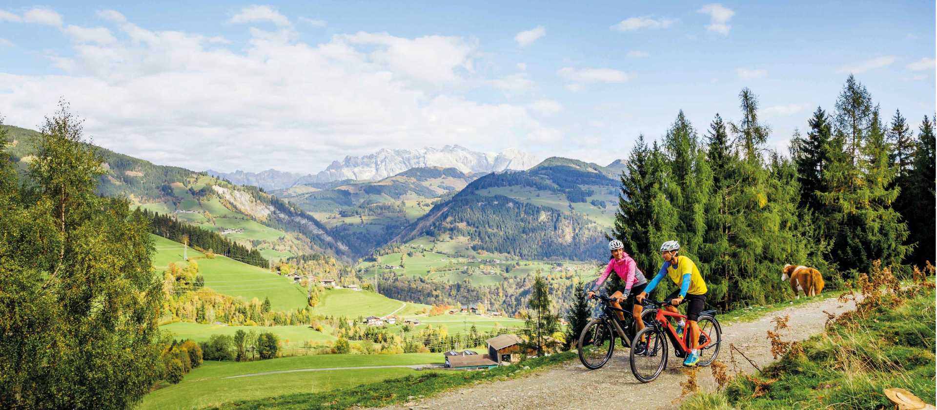 Enjoy spectacular views while cycling around Salzburg