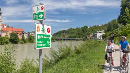 Cycling towards Salzburg from Innsbruck