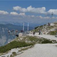 Enjoy the spectacular views from the lookout at Mt Krippenstein