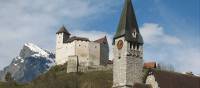 The village of Balzers in Liechtenstein