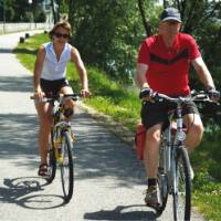 Cyclists along the Danube cycle path | Kate Baker