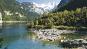 Gosausee and Dachstein, Austria,Salzkammergut Gosausee and Dachstein, Austria