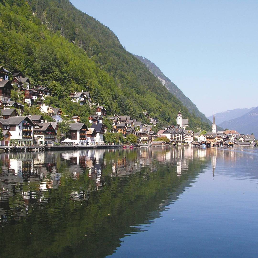 Hallstatt as seen from the boat to Obertraun | Huggett