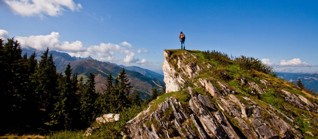 Hiker in the Dachstein Alps