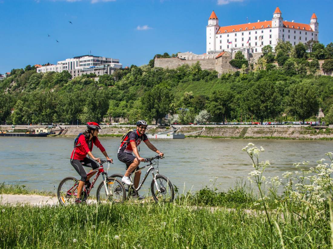 Cycling in beautiful Bratislava