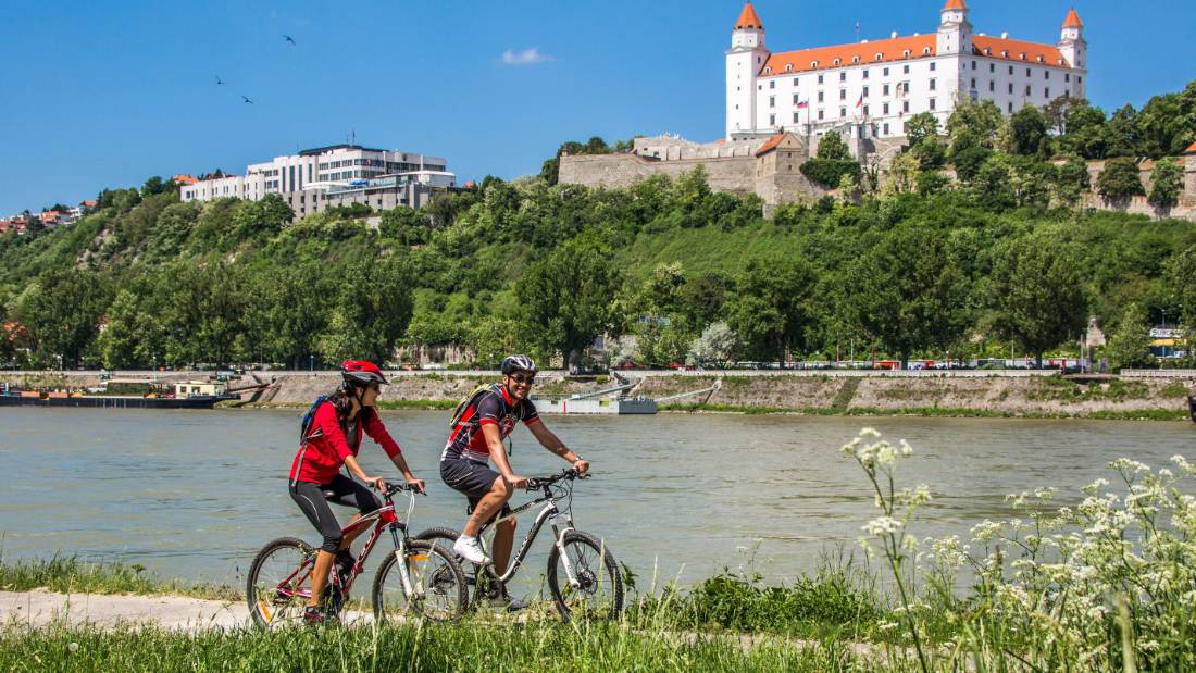 Cycling in beautiful Bratislava