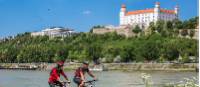 Cycling in beautiful Bratislava