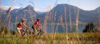 Cycling along Lake Wolfgangsee