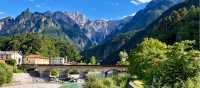 Typical alpine views on the Alpe Adria Cycle Path