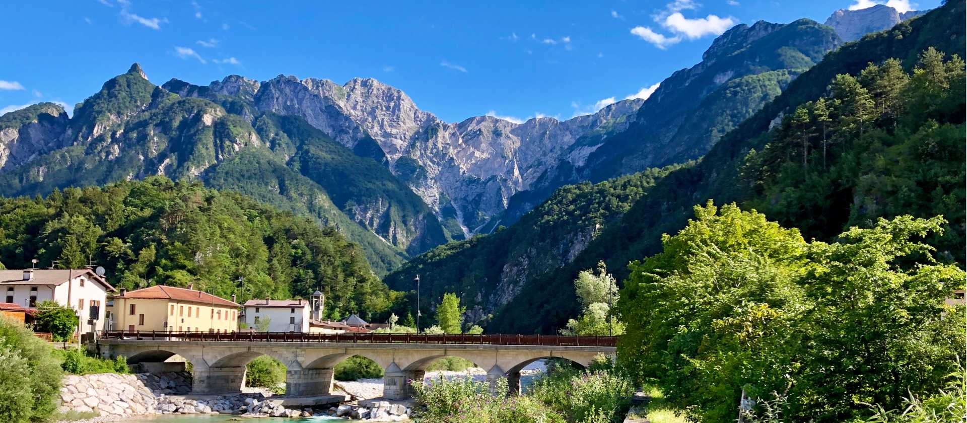 Typical alpine views on the Alpe Adria Cycle Path