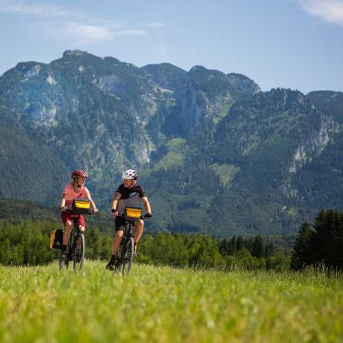 Sweeping mountain views on the Alpe Adria Cycle Path