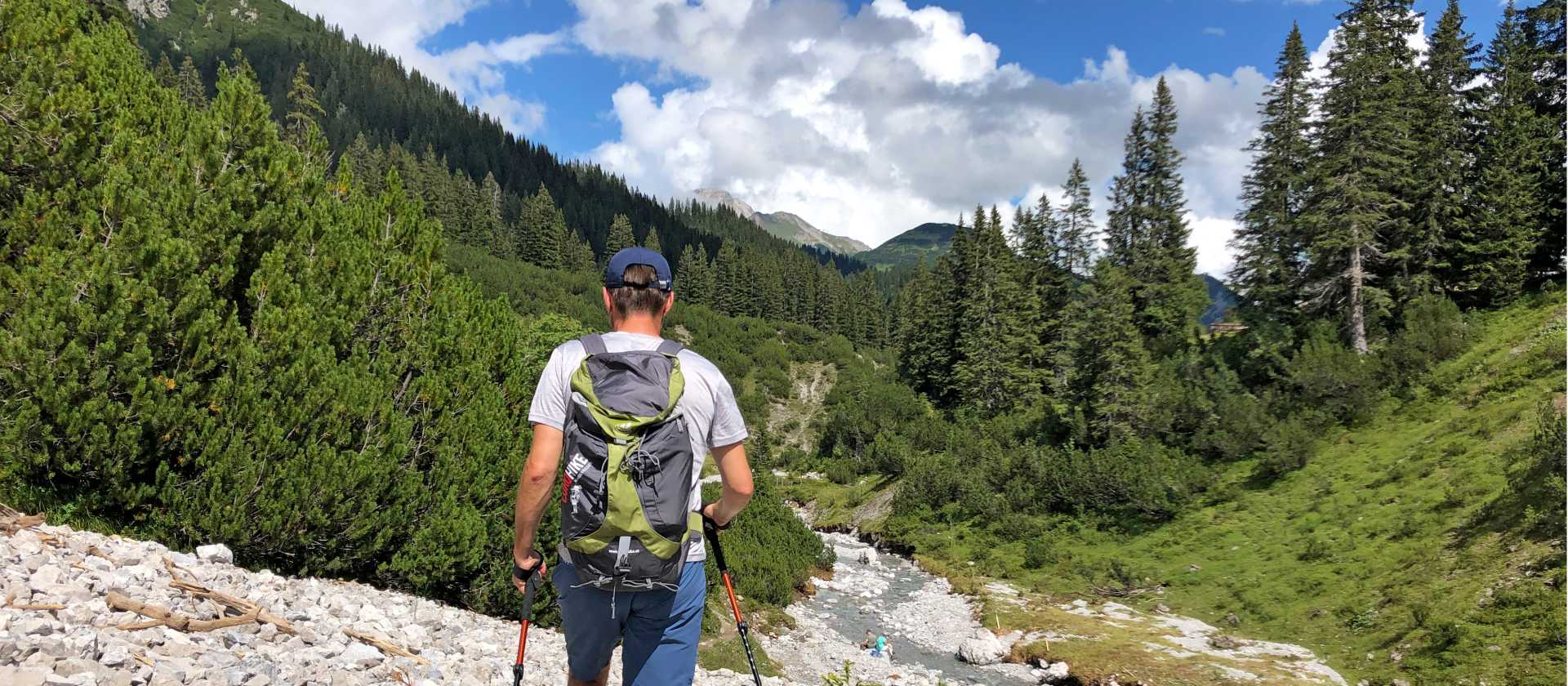 Following the course of the river Lech, Austria