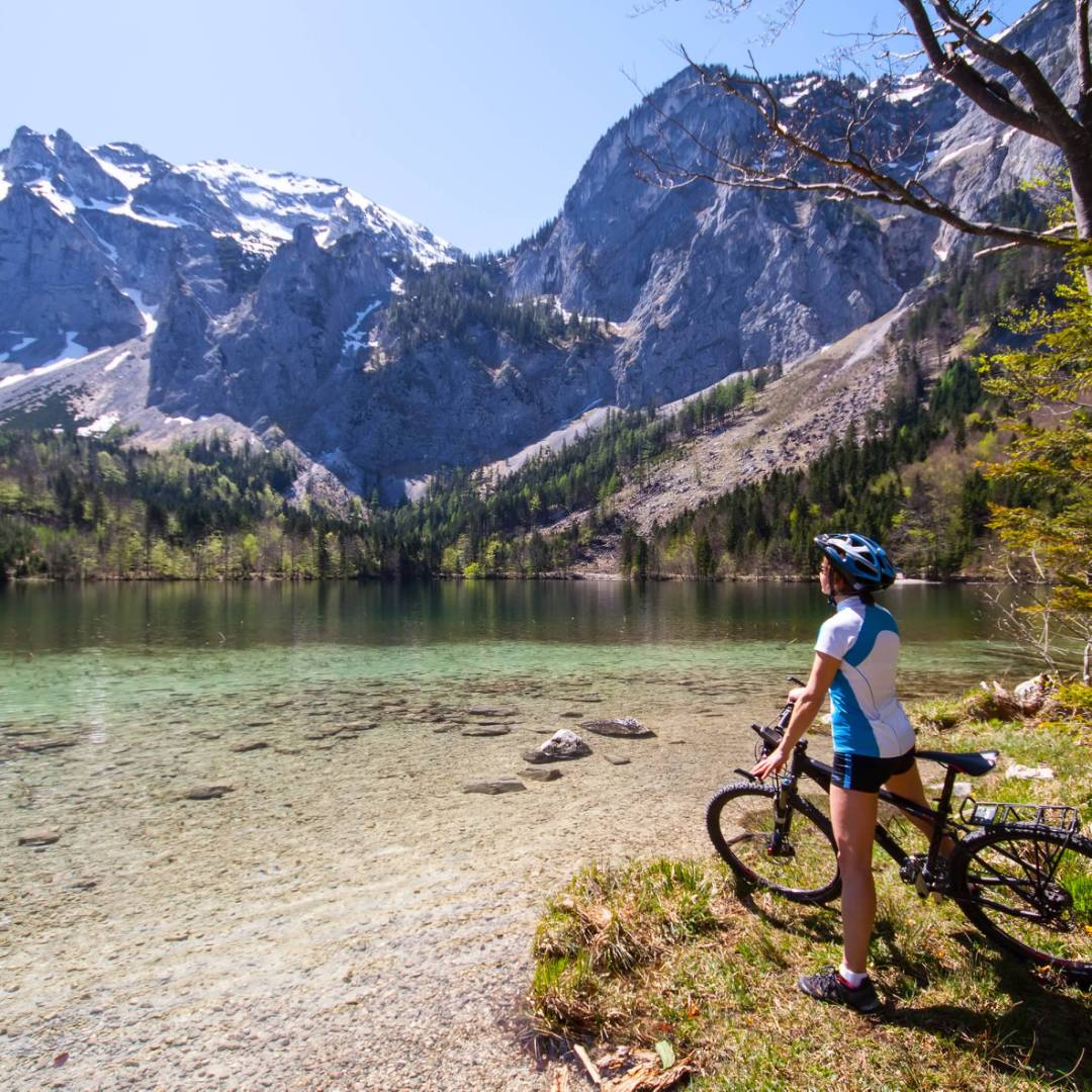 Soak up spectacular alpine views while cycling in Austria