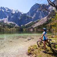 Soak up spectacular alpine views while cycling in Austria