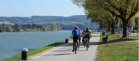 Cycling along the Danube Bike Path in Austria