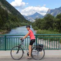 Cycle by stunning views of the Austrian Alps