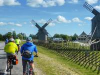 Cycling alongside traditional windmills in Estonia |  <i>Gesine Cheung</i>