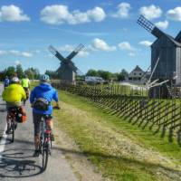 Cycling alongside traditional windmills in Estonia | Gesine Cheung