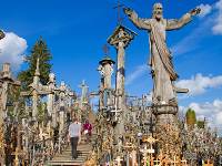 Crosses of every shape and size can be found in Lithuania's Hill of Crosses |  <i>Andrew Bain</i>