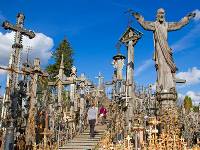 Crosses of every shape and size can be found in Lithuania's Hill of Crosses |  <i>Andrew Bain</i>