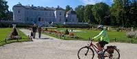 Cycling past the palace in Palanga, Lithuania | Andrew Bain