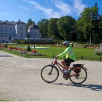 Cycling past the palace in Palanga, Lithuania | Andrew Bain