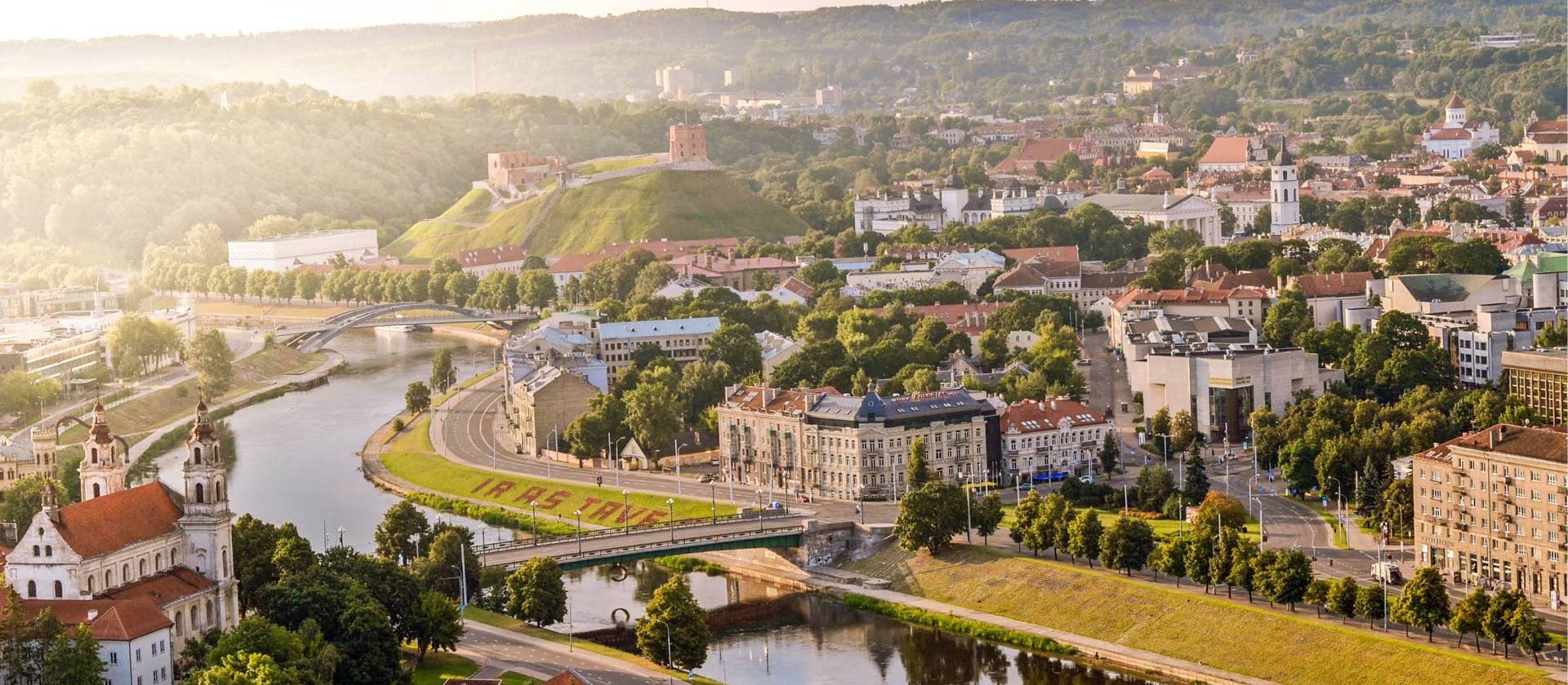 Vilnius, capital of Lithuania, at sunrise