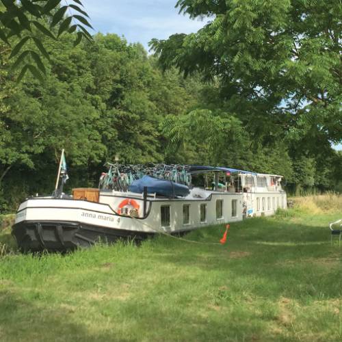 The Anna Maria IV barge on Loire Valley Bike & Barge