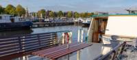 Upper deck of barge Flora