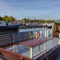 Upper deck of barge Flora