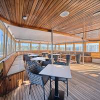 Magellan covered deck seating area