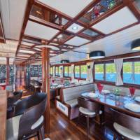 Enjoy a meal in a well appointed dining room