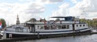 Vita Nova barge on the Holland Family Barge & Bike