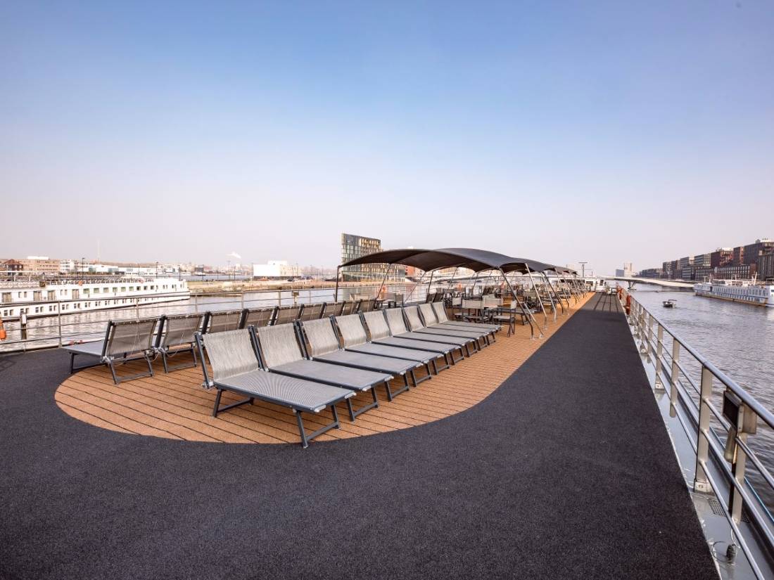 Sundeck on the Swiss Crown Danube boat