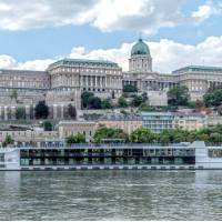 River Cruise boat MV Vivienne cruising out of Budapest